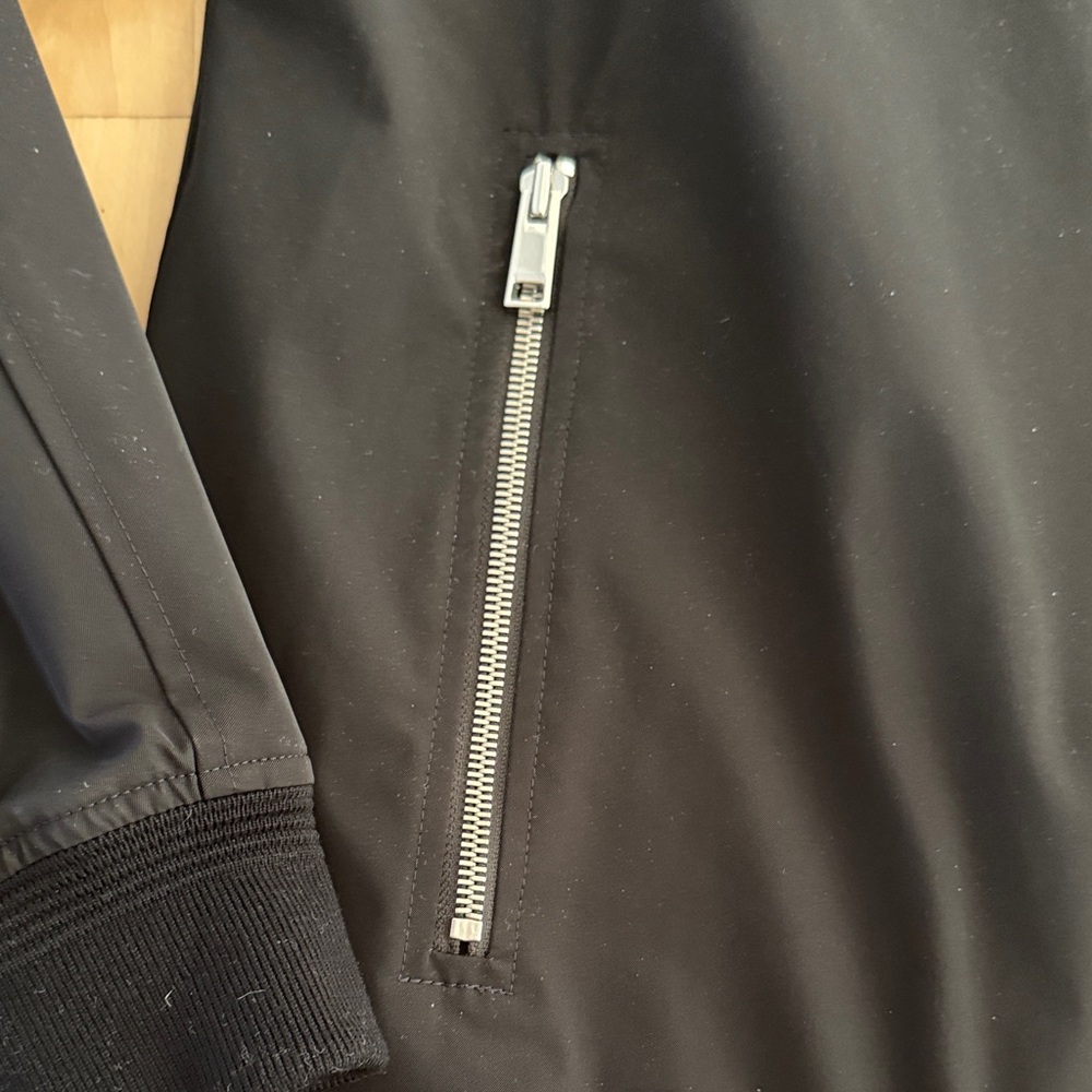 Theory Men's Black Bomber Jacket - Picture 2 of 8